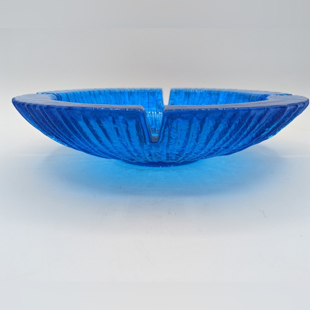 Vintage MCM Blenko 624 Sunburst Art Glass Ashtray - Picture 10 of 10